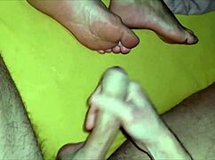 Stepmom lets her feet get dirty in taboo homemade play with mommy