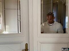 hungarian teen sneaks roommates' cocks bent over then begs double pounding