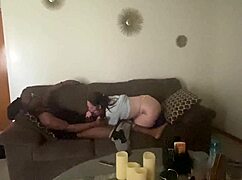 She chokes on big black cock deepthroat gagging then bends over for rough doggystyle domination squirting orgasms