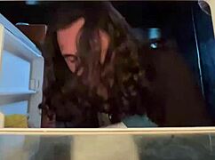 Curvy Peruvian Redhead BBW Milks Cock with Huge Tits