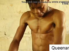 he bends over his step-uncle's fat ebony wife in unfinished building as watcher tells all