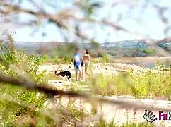 briseida myers gets so horny in the swamp she strips for nudist outdoor quickie with petite tits bouncing