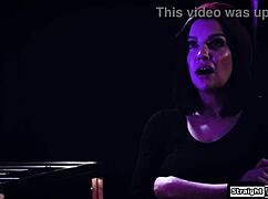 trans dominatrix casey kisses dominates and fucks hairy milf pussy