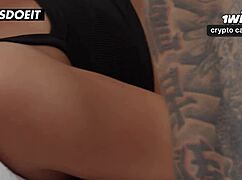 Raunchy Small Tits Stepsis Takes Huge Cock Deep in Tight Anal Missionary