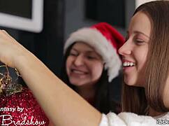 Licking My Girlfriend's Pussy on Christmas Day