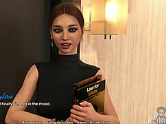 law school babe roleplays slutty milf with shaved pussy