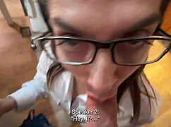 Anal Rupture for Secretary Ariana Filled with Secretary Cum