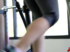 yo, sarah vandella's huge tits bounce during her steamy workout sex!