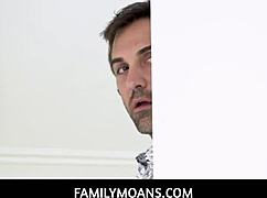 i'm the horny brunette teen stepdaughter getting family-fucked by stepdaddy