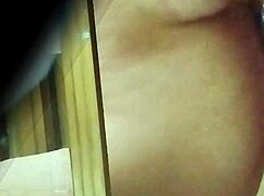 Sneaky Voyeur Spies Colombian Milf Professor Upskirt in Bathroom
