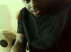 imagine joining this ebony's private jeans toy jerk session?