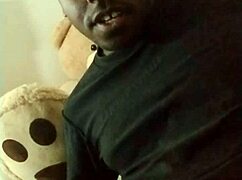 imagine joining this ebony's private jeans toy jerk session?