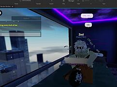 giving a submissive roblox slut backshots in panties until she squirts and finishes hard