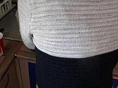 stepmom reveals her hairy beaver to begging young stepson up close