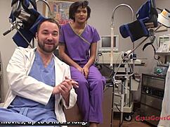 Nurse jackie banes squirts hard from vibrator in hospital fetish scene!