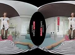 realitylovers redhead in heels rides cowgirl with footjob sizzle 😍💦