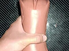 lipsy takes intense anal toy then sucks it ass-to-mouth closeup