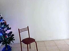 Colombian Latina Stepmom Christmas Lingerie Dance Big Pussy Natural Tits