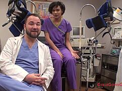 Nurse jackie banes squirts hard from vibrator in hospital fetish scene!