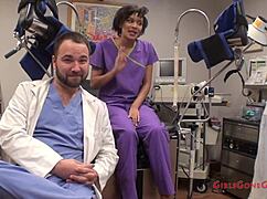 Nurse jackie banes squirts hard from vibrator in hospital fetish scene!