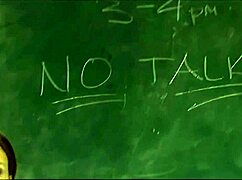 Latin gabby bent over classroom desk for deepthroat doggystyle and gaping