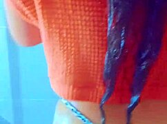 steamy college shower hides wet shaved teen pussy play