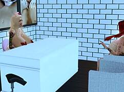 Horny Nurse Bella Lustfully Fucks Patient Mila's Juicy Holes in Steamy Hospital Romp