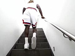 Ebony Mena Carlisle Swallows Stepbrother's Massive Cock Load