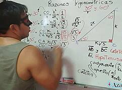 teacher pounds asian nerd student in trigonometry sex lesson