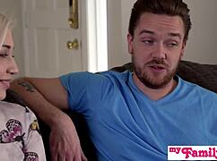 i fuck stepdad rough then stepbro for double creampie loads