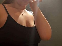 Horny Blonde Bbw Plays Natural Tits Publicly Outdoors