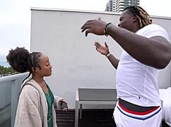 Ebony Mena Carlisle Swallows Stepbrother's Massive Cock Load