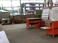 Wild Brunette Flashes Shaved Pussy in Risky Public Dare!