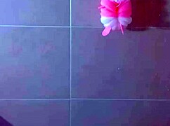 steamy college shower hides wet shaved teen pussy play