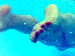 Melissa The Tattooed Milf Mermaid By Pool