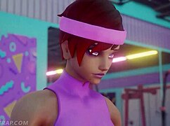 Brigitte's shadow gym workout hides naughty pussy licks