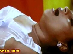 Indian mature boobs licked with honey by young guy