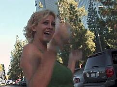 phyllisha anne spots a guy in the parking lot lures him back for a hot milf creampie session