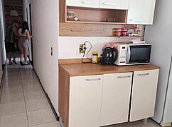 housewife sneaks risky bareback fuck with best friend's husband while cuckold watches