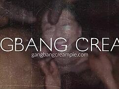 hot inked brunette lucia rossi takes gangbang creampie pounding