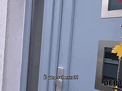 a muscled guy pounds adorable young debtor hard for cash she moans in pov reality