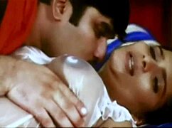 Indian mature boobs licked with honey by young guy