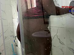 chubby ebony wife screams as hubby's bro rams her wet pussy