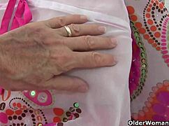 Photographer Fingers Granny's Massive Tits Deep