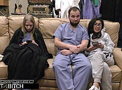 Jasmine roses thigh blasted with hot cum after deepthroat choke doggystyle domination