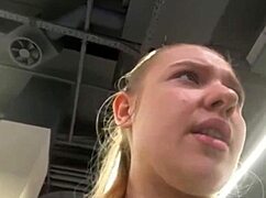 public creampie leads to squirting pussy fingering thrills