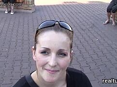 czech teen stripped teased then pov anal fucked hard in hypermarket