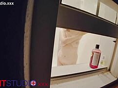 aroused watching neighbor shower wet body