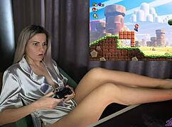 damn this horny cosplayer is cumming hard from that remote vibrator stream