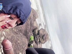 Novinho Maceta Pounds Rabuda Big Ass on Beach